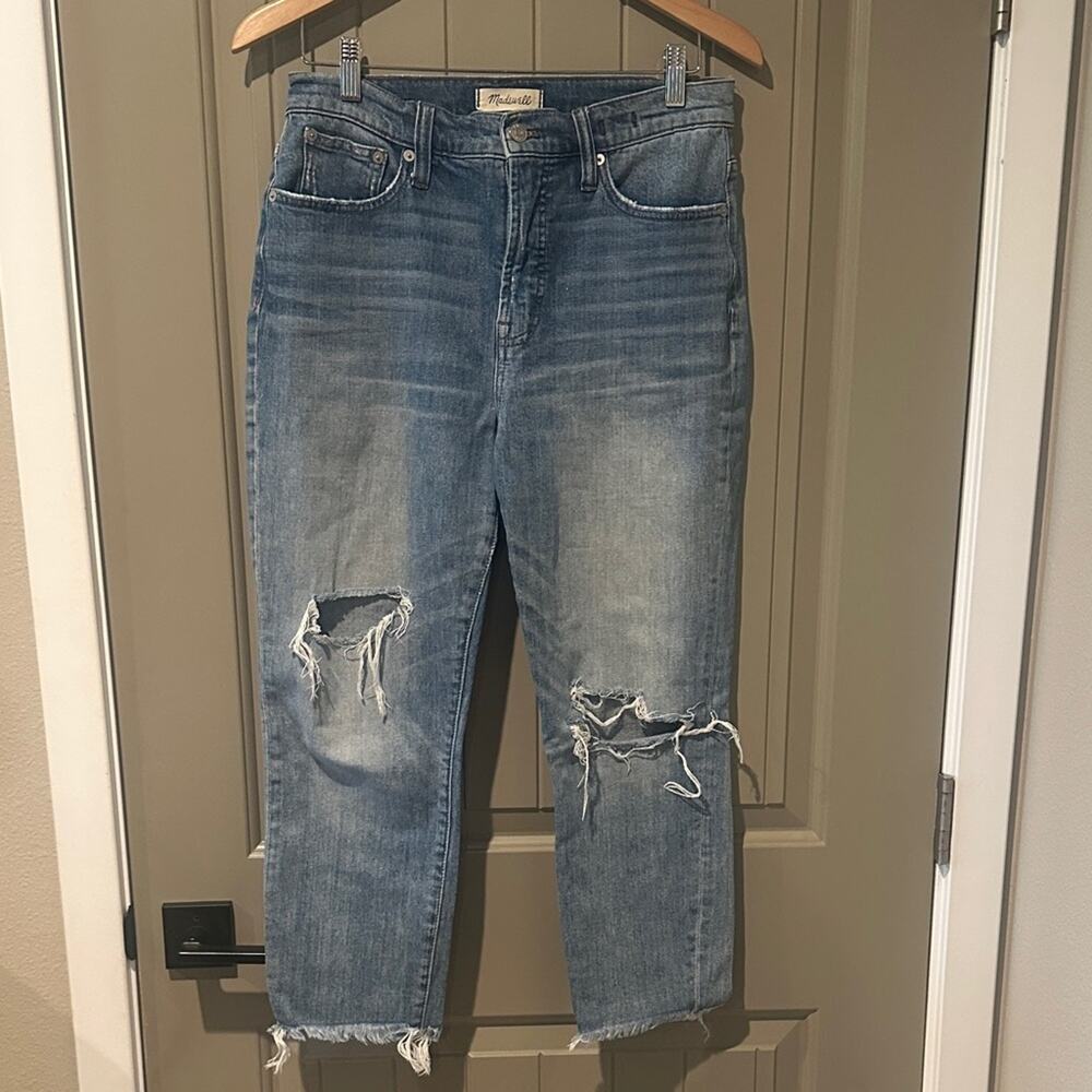 MADEWELL Distressed Ankle Jeans 29